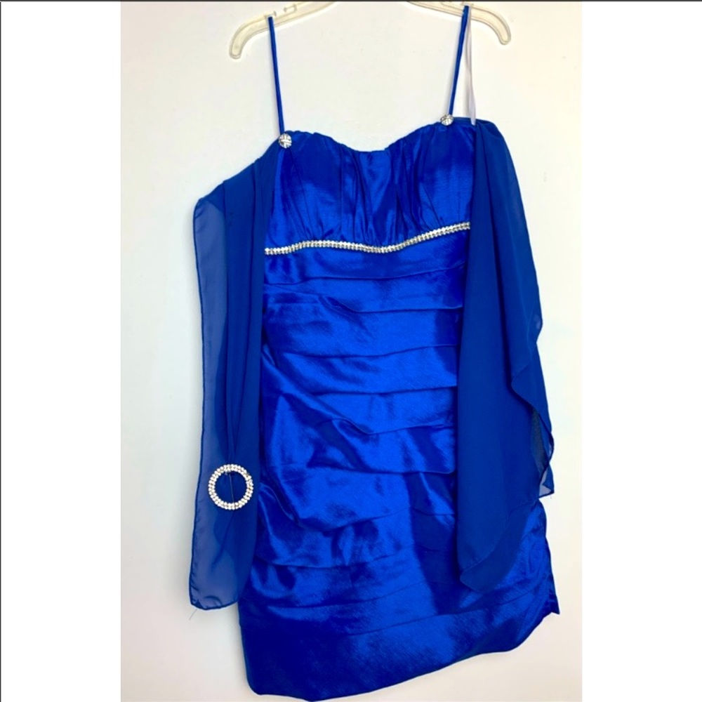 Short Blue Prom Dress
